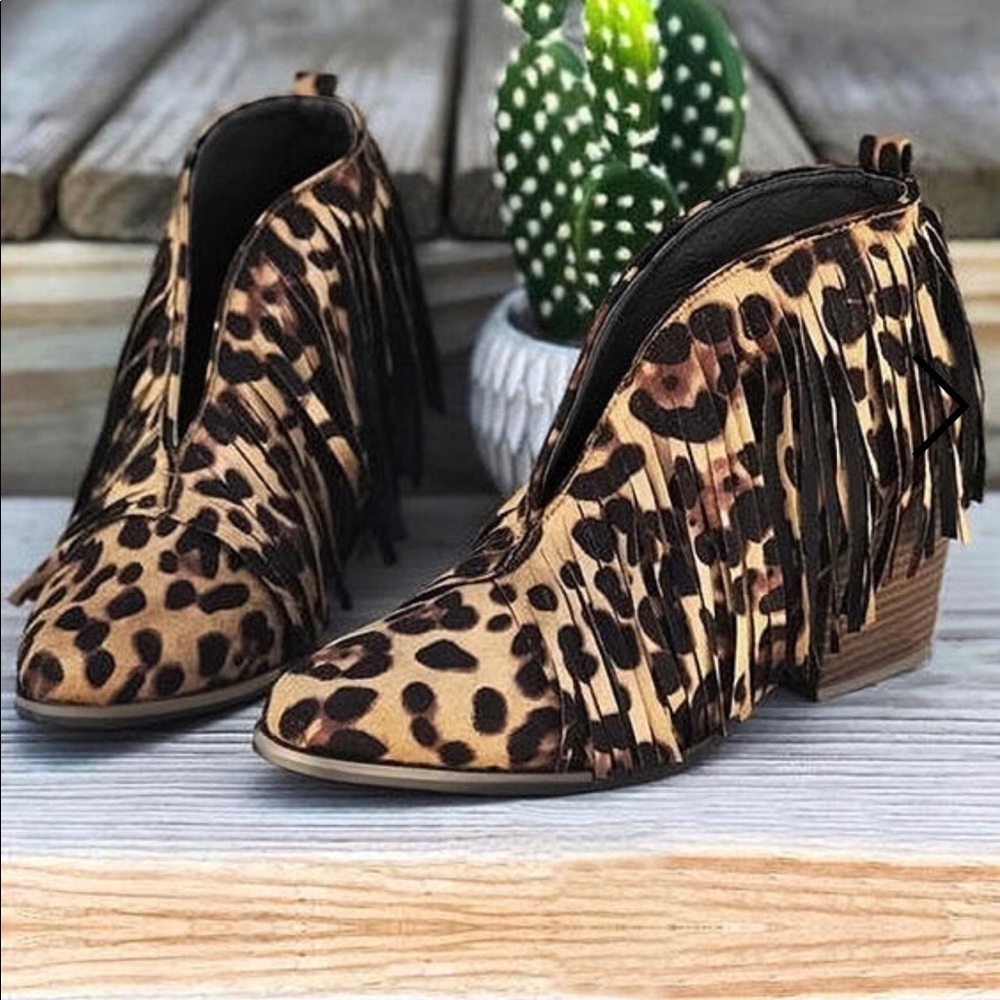 Cheetah Fringe Shoes